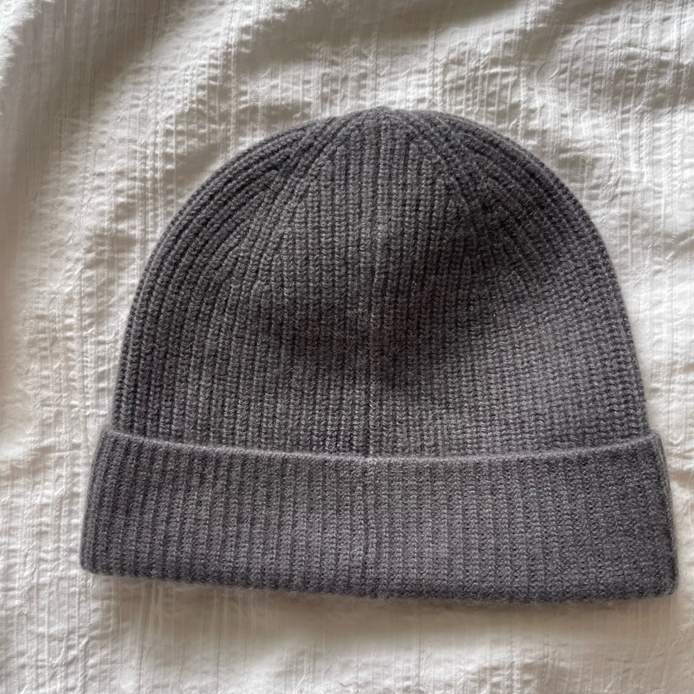 Babaton Cashmere Jersey-Rib Cuffed Beanie